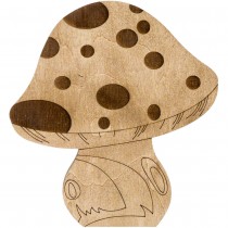 Lonjew Mushroom Shaped Wooden Lid Bead Organizer LLZB-103