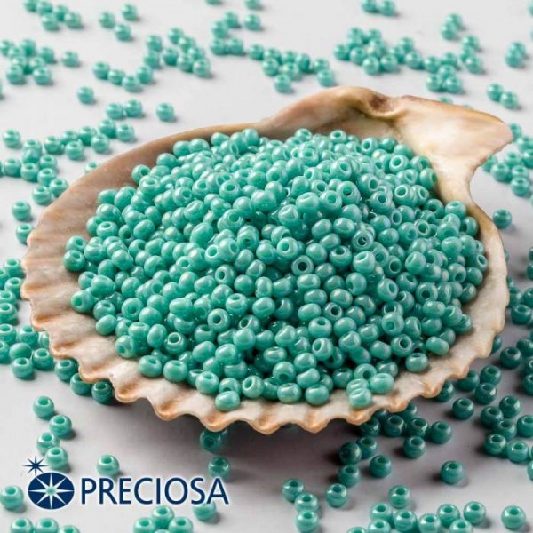 Preciosa 33119/64130/10 Jewelry Making Round Seed Beads Size 10/0 100 Gram 3.5 Oz (Turquoise) 