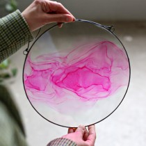 Lonjew Alcohol Ink - Minimalist Fluid Art (Pink)