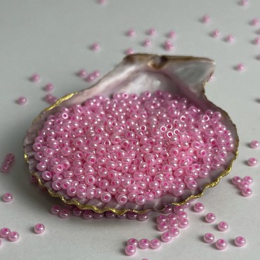 Preciosa 33119001/37175/11 Seed Bead Jewelry Making Round Size-11/0, 100 Gram, 3.5 Oz Pink