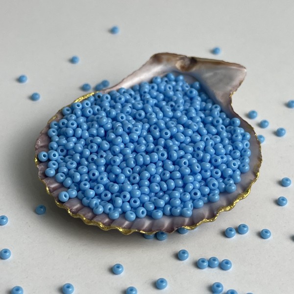 Preciosa 31119001/33000/11 Seed Bead Jewelry Making Round Size-11/0, 100 Gram, 3.5 Oz Blue 3 
