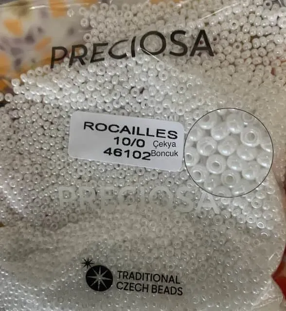Preciosa Round Seed Beads 46102 10/0 3.5 Oz 3