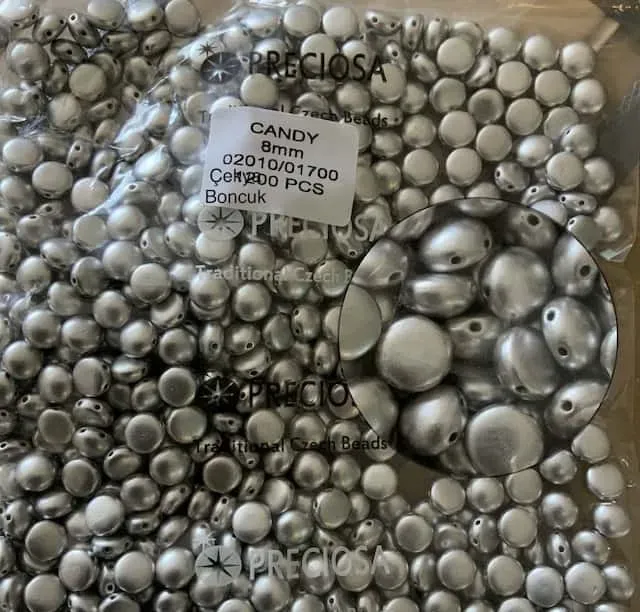 Preciosa Candy Beads 8mm 02010-01700 50 Pcs