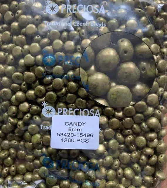 Preciosa Candy Beads 8mm 53420-15496 50 Pcs