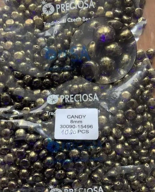 Preciosa Candy Beads 8mm 30090-15496 50 Pcs