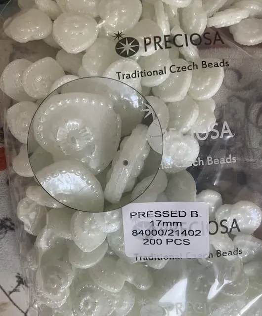 Preciosa Heart Beads 84000-21402 17mm 30 Pcs