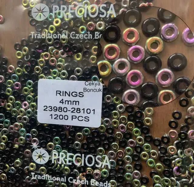 Preciosa Ring Beads 23980-28101 4mm 200 Pcs