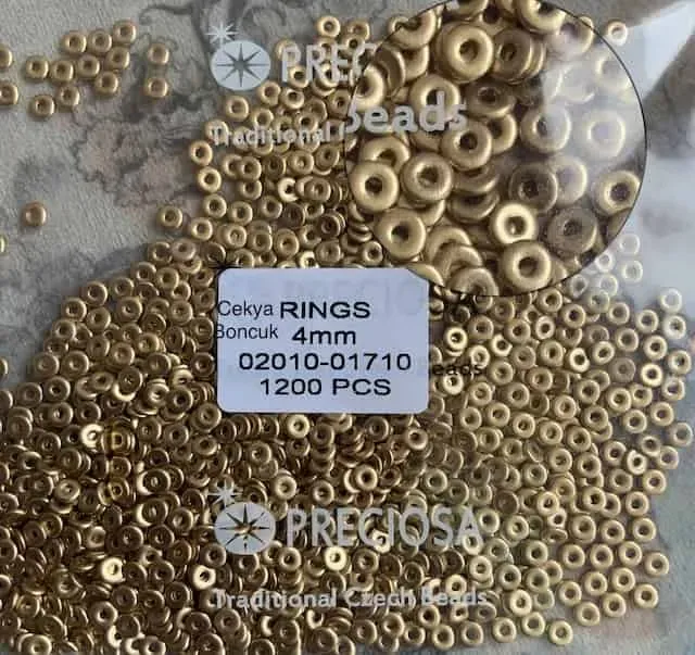 Preciosa Ring Beads 02010-01710 4mm 200 Pcs