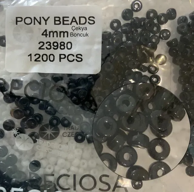 Preciosa Pony Beads 23980 4mm 200 Pcs