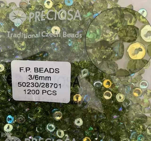 Preciosa Rondelle Beads 50230-28701 3/6mm 100 Pcs