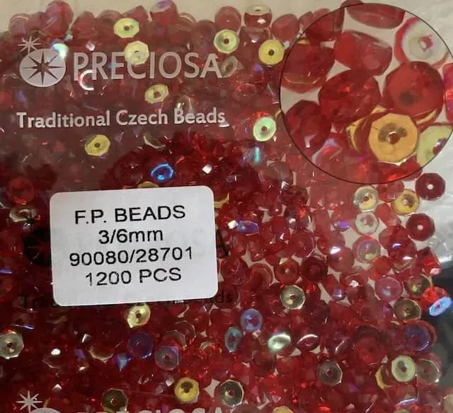Preciosa Rondelle Beads 90080-28701 3/6mm 100 Pcs