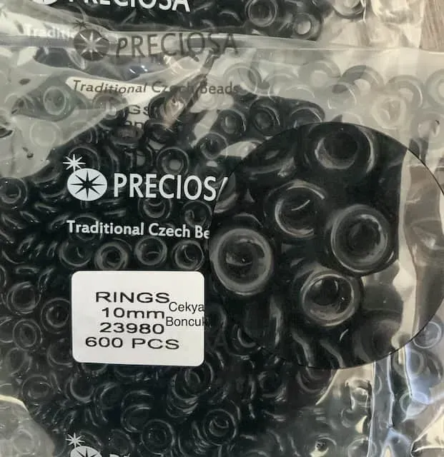 Preciosa Ring Beads 23980 10mm 50 Pcs
