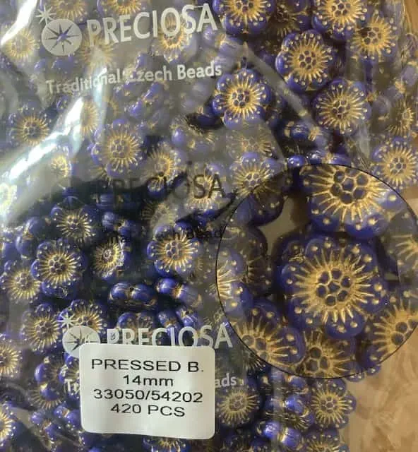 Preciosa Flower Beads 33050-54202 14mm 25 Pcs