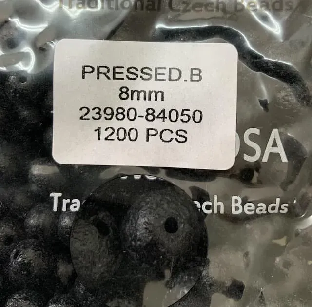 Preciosa Pressed Beads Round 23980-84050 8mm 200 Pcs