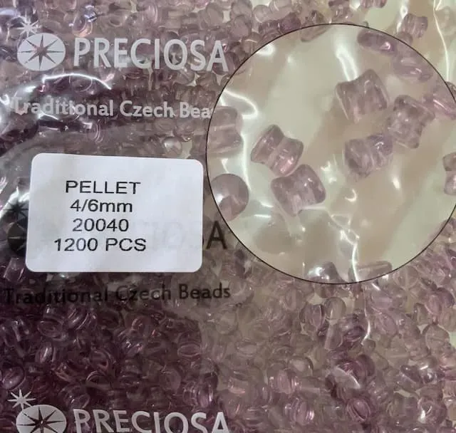 Preciosa Pellet Beads 20040 4/6mm 200 Pcs
