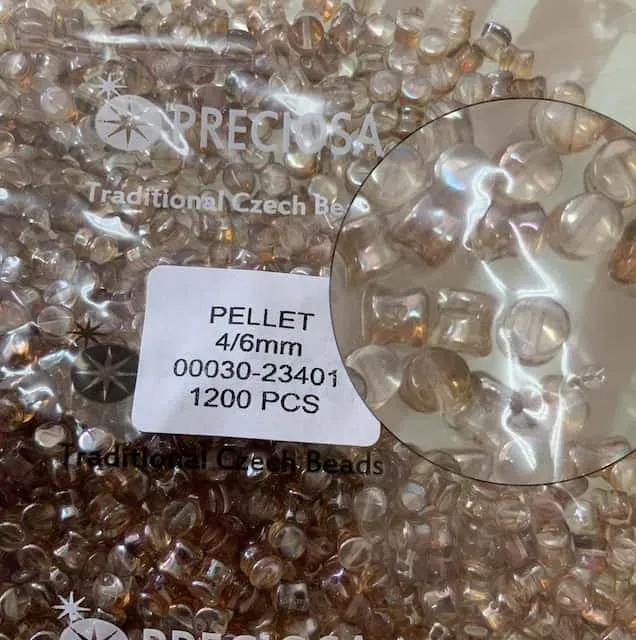Preciosa Pellet Beads 00030-23401 4/6mm 200 Pcs