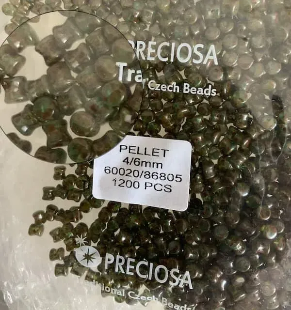 Preciosa Pellet Beads 60020-86805 4/6mm 200 Pcs