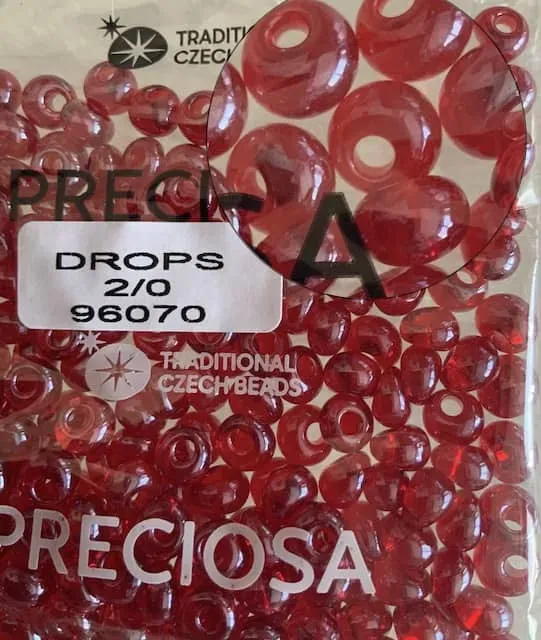 Preciosa Drops Beads 96070 2/0 3.5 Oz