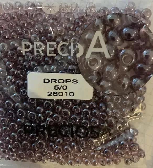 Preciosa Drops Beads 26010 5/0 3.5 Oz