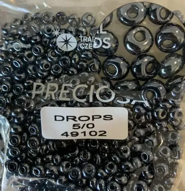 Preciosa Drops Beads 49102 5/0 3.5 Oz