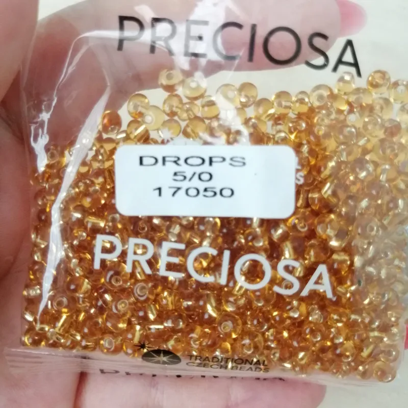 Preciosa Drops Beads 17050 5/0  3.5 Oz 3