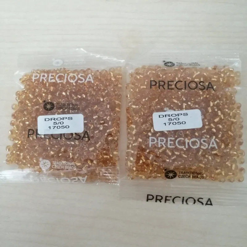 Preciosa Drops Beads 17050 5/0  3.5 Oz 5
