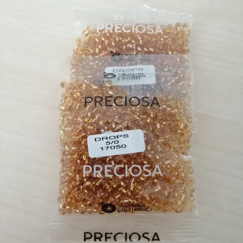 Preciosa Drops Beads 17050 5/0  3.5 Oz 7