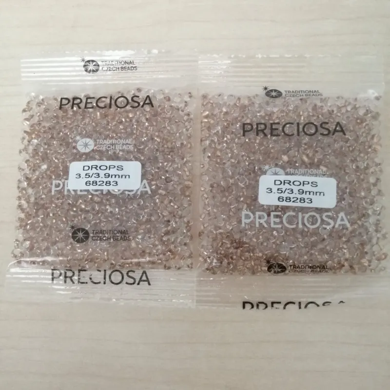 Preciosa Drops Beads 68283 3.5/3.9MM 3.5 Oz 2