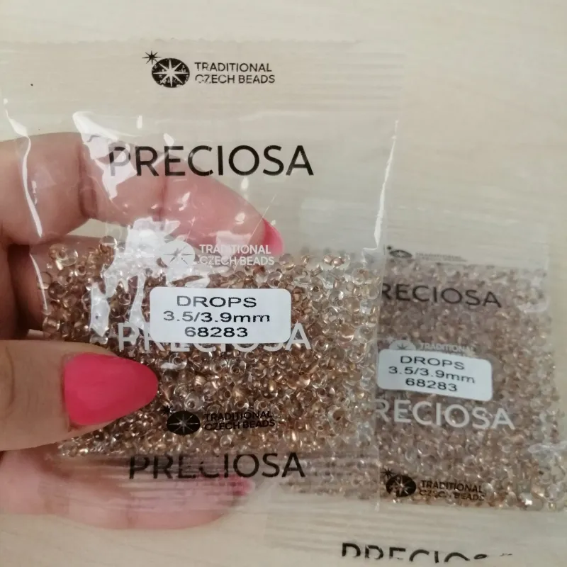 Preciosa Drops Beads 68283 3.5/3.9MM 3.5 Oz 6