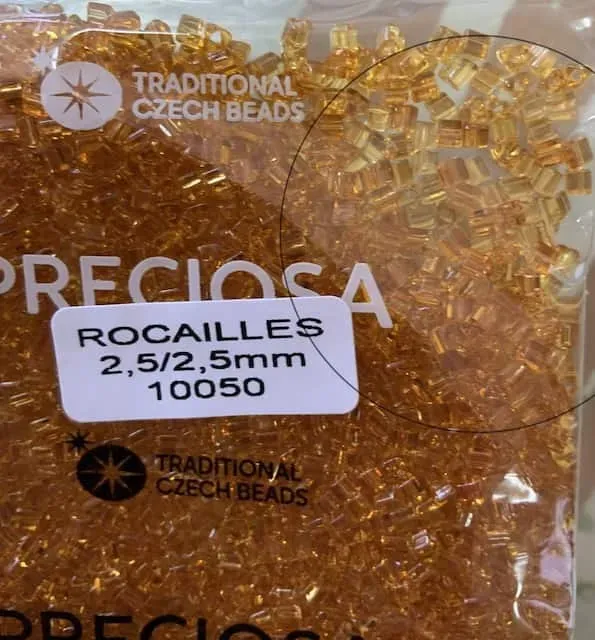 Preciosa Triangle Beads 10050 2.5x2.5mm 3.5 oz