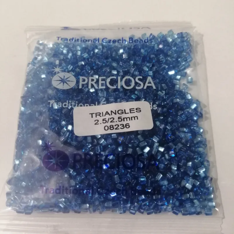 Preciosa Triangle Beads 08236 2.5x2.5mm 50 gr. 1.7 Oz 2