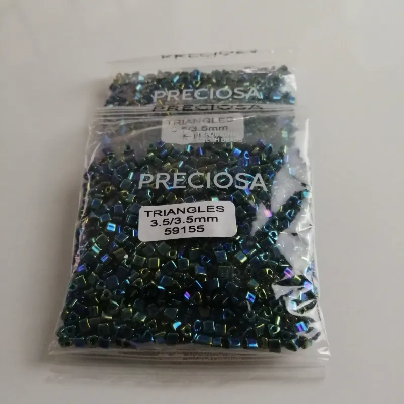 Preciosa Triangle Beads 59155 3.5x3.5mm  3.5 oz 6