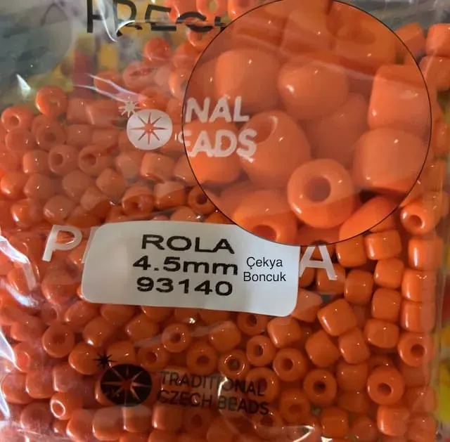 Preciosa Rola Beads 93140 4.5mm 3.5 Oz