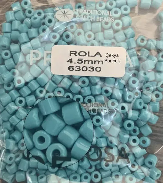 Preciosa Rola Beads 63030 4.5mm 3.5 Oz 7