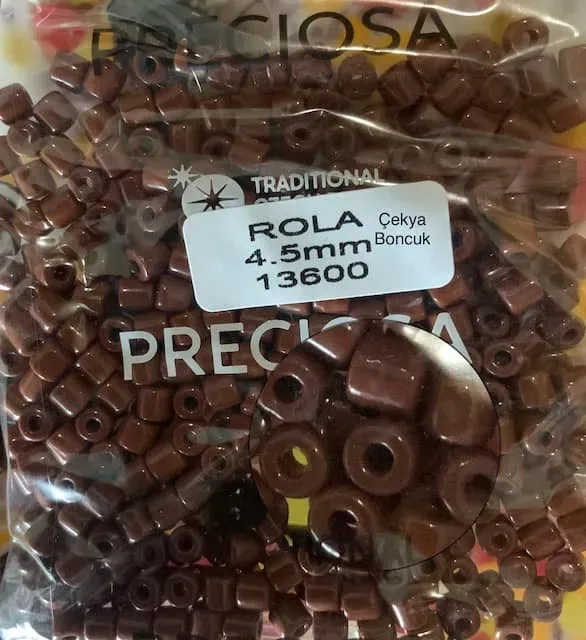 Preciosa Rola Beads 13600 4.5mm 3.5 Oz 8
