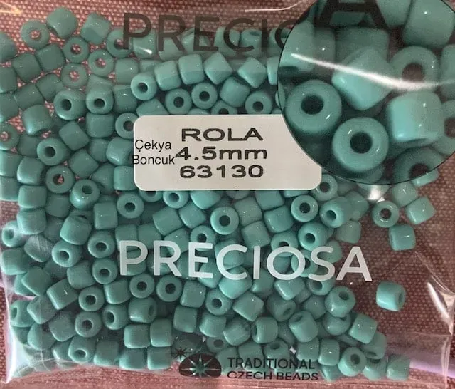 Preciosa Rola Beads 63130 4.5mm 3.5 Oz