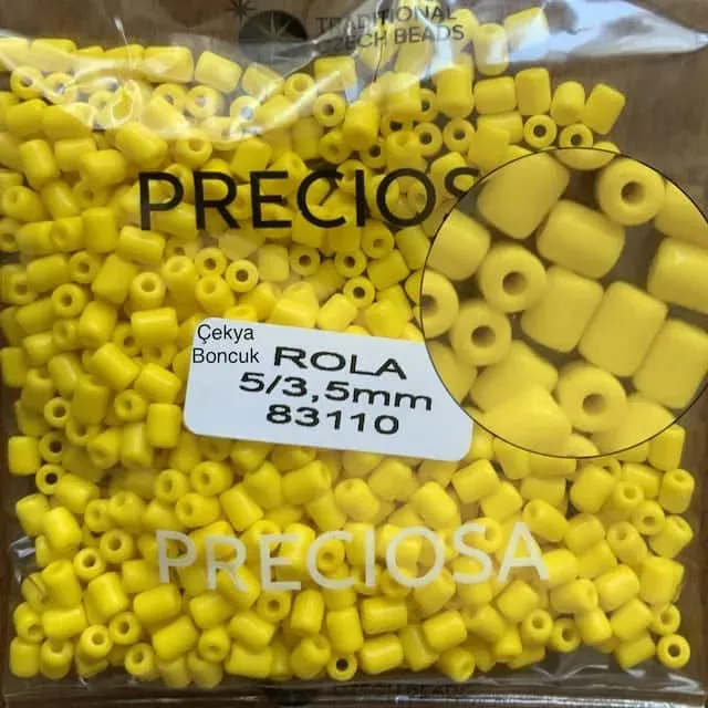 Preciosa Rola Beads 83110 5x3.5mm 3.5 Oz