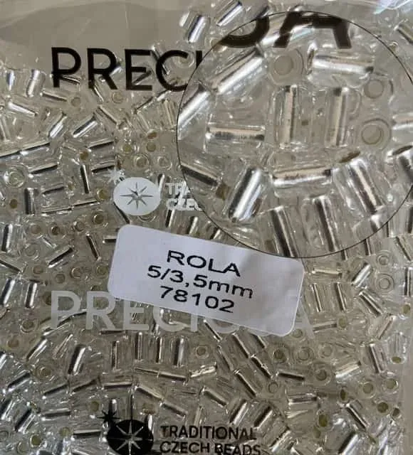 Preciosa Rola Beads 78102 5x3.5mm 3.5 Oz