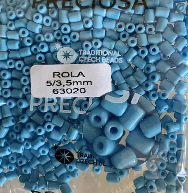 Preciosa Rola Beads 63020 5x3.5mm 3.5 Oz