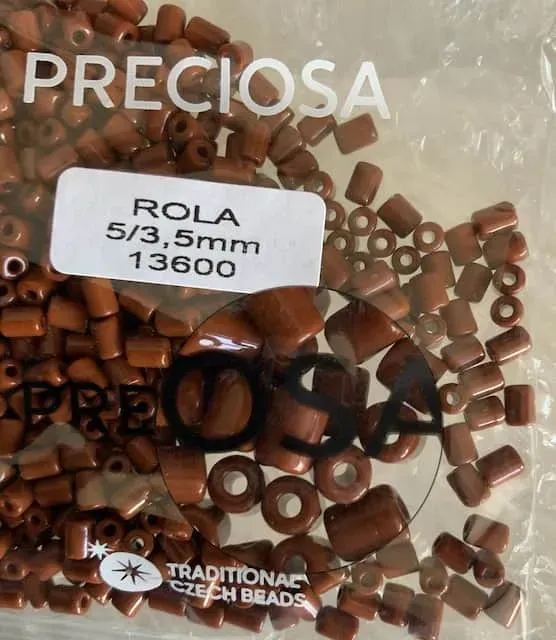 Preciosa Rola Beads 13600 5x3.5mm 3.5 Oz