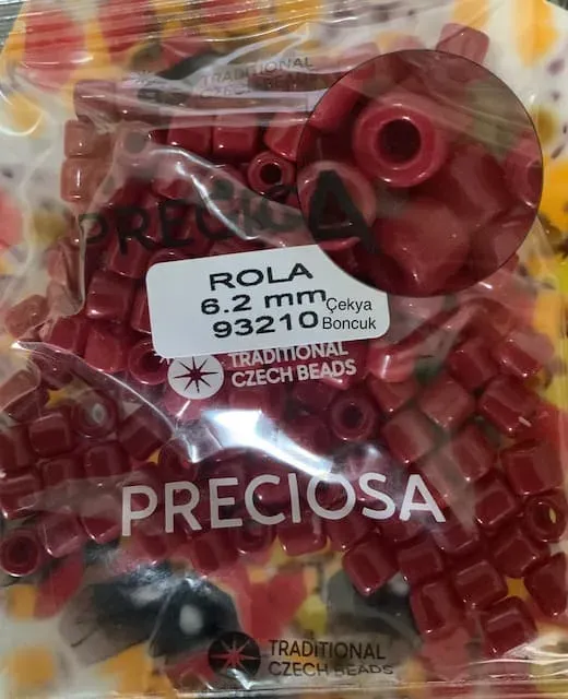 Preciosa Rola Beads 93210 6.2mm 3.5 Oz 6