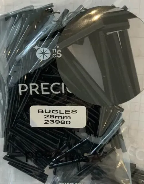 Preciosa Bugles Beads 23980 25 mm 50 gr. 1.7 Oz