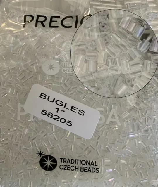 Preciosa Bugles Beads 58205 1" 3.5 Oz