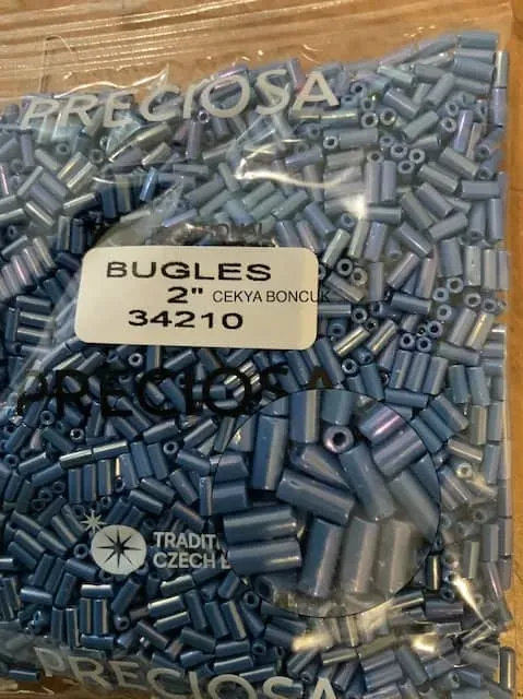 Preciosa Bugles Beads 34210 2" 3.5 Oz