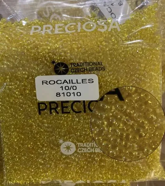 Preciosa Round Seed Beads 81010 10/0 3.5 Oz 3