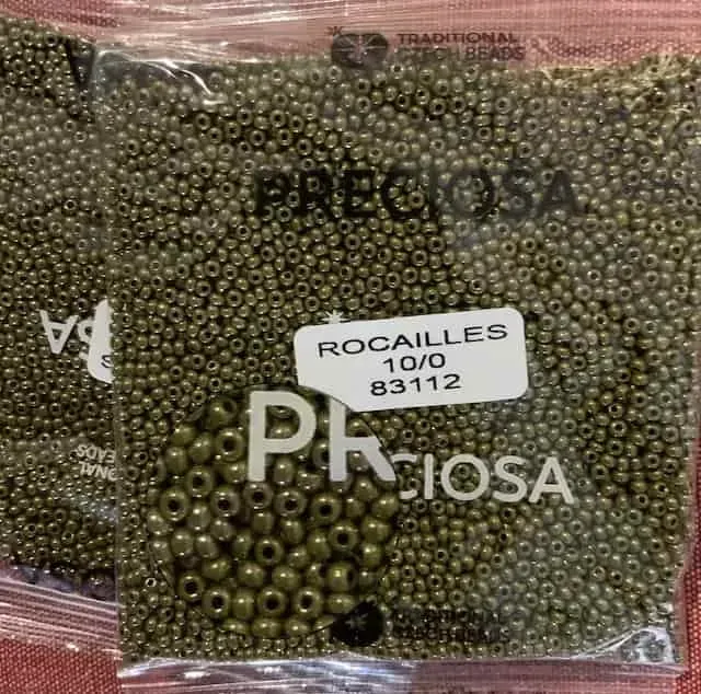Preciosa Round Seed Beads 83112 10/0 25 gr. 0.8 Oz 7