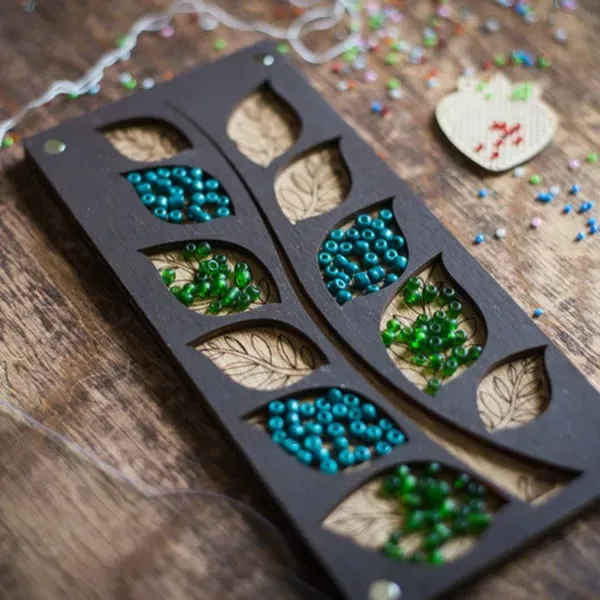 Jewelry Making Sorting Tray, Seed Bead Embroidery Craft Board