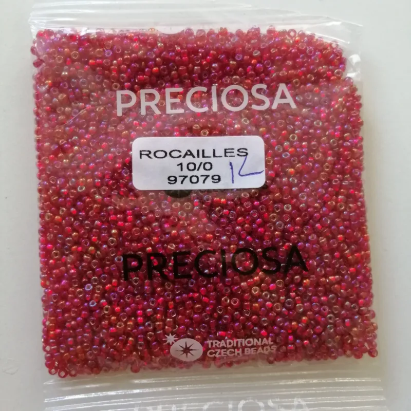 Preciosa Round Seed Beads 97079 10/0 3.5 Oz Square