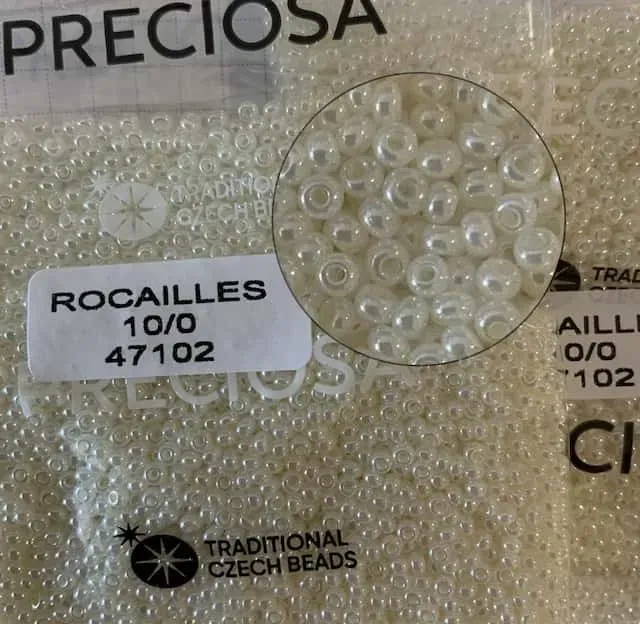 Preciosa Round Seed Beads 47102 10/0 3.5 Oz