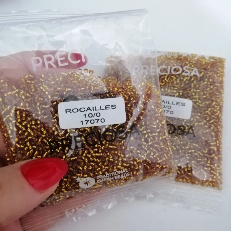 Preciosa Round Seed Beads 17070 10/0 3.5 Oz 2